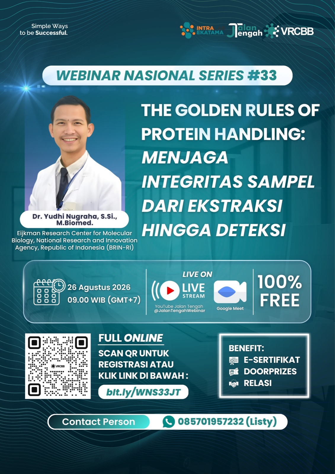 Poster for Webinar Nasional Series 33